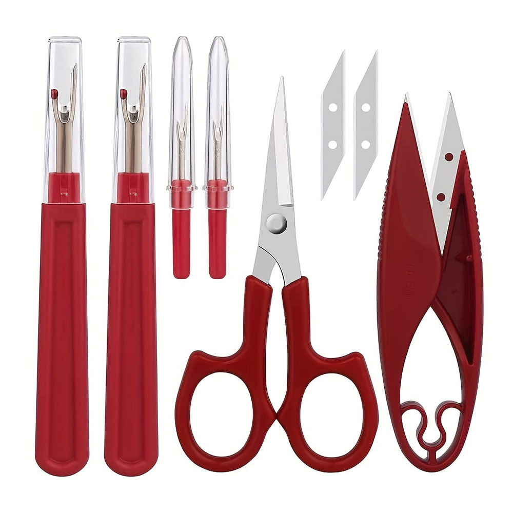 Embroidery Removal - 1/2/6Pcs เย็บ Seam Ripper Kit สีแดงเย็บด้าย