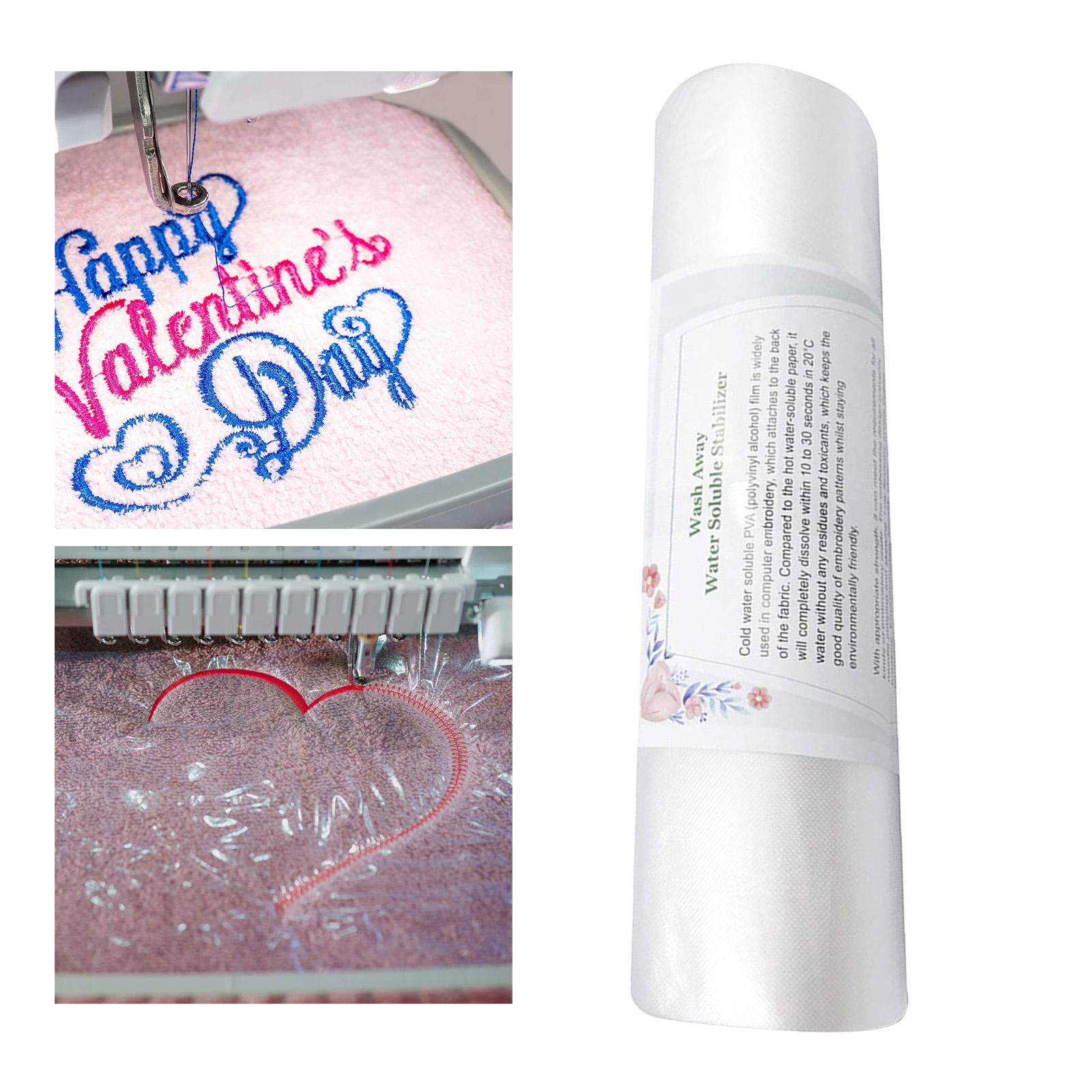 Water Soluble Stabilizer - 30 หลา T เสื้อผ้าโอนเอกสารน้ําเย็บปักถักร้อย Stabilizer 20