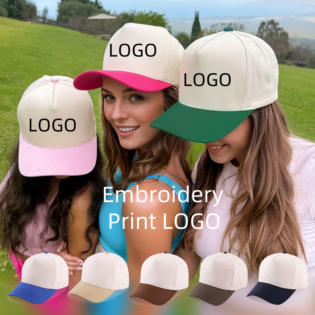 Embroidery Design Logo - 5แผงUnisexเย็บปักถักร้อยที่กําหนดเองTruckerหมวกคุณภาพเบสบอลหมวกโลโก้พิมพ์ออกแบบขายส่งหมวกรถบรรทุกสําหรับผู้ชายและผู้หญิง