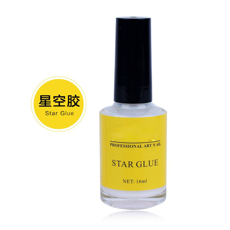 Transfer Paper Carbon - 15Mlกาวสำหรับเล็บฟอยล์Star Starry Skyสติกเกอร์กาวไม่จำเป็นต้องCuring UVโคมไฟเล็บเจลเครื่องมือทำเล็บมือ