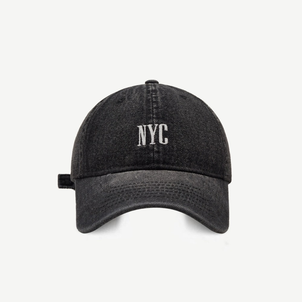 Embroidery Nyc - แฟชั่นลำลอง NYC หมวกเบสบอลปักลาย หมวกกันแดดแบบปรับได้ หมวกยีนส์ ยูนิเซ็กส์