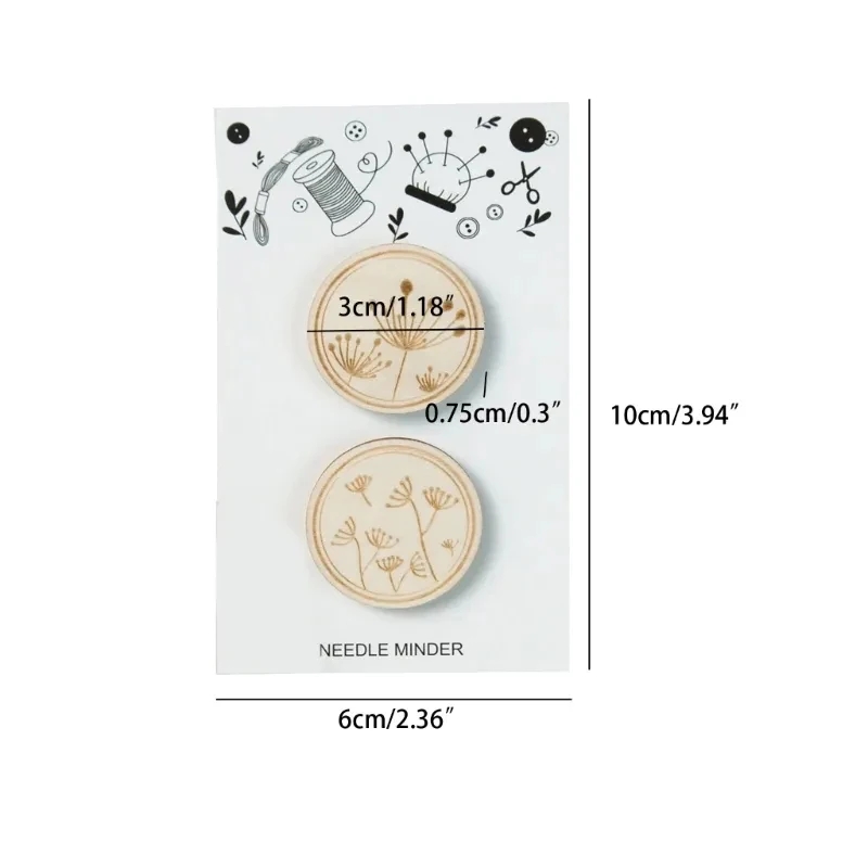 2 ชิ้น Cross Stitch ไม้เข็ม Mi - Needle Minder Magnet บทวิจารณ์และราคา