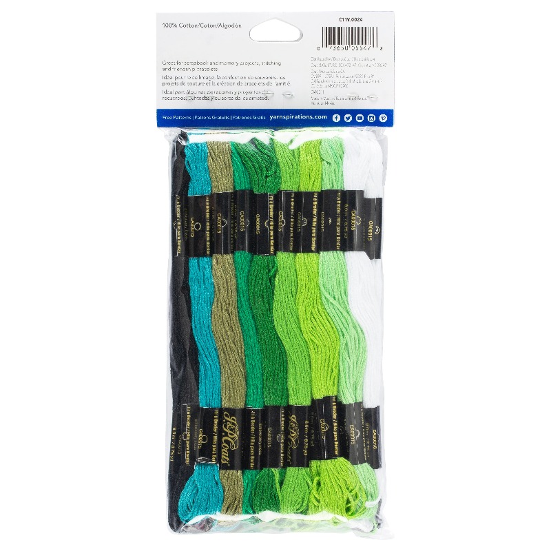 ไหมปักลาย ชุดสุดคุ้ม สีเขียวสว - Embroidery Floss บทวิจารณ์และราคา