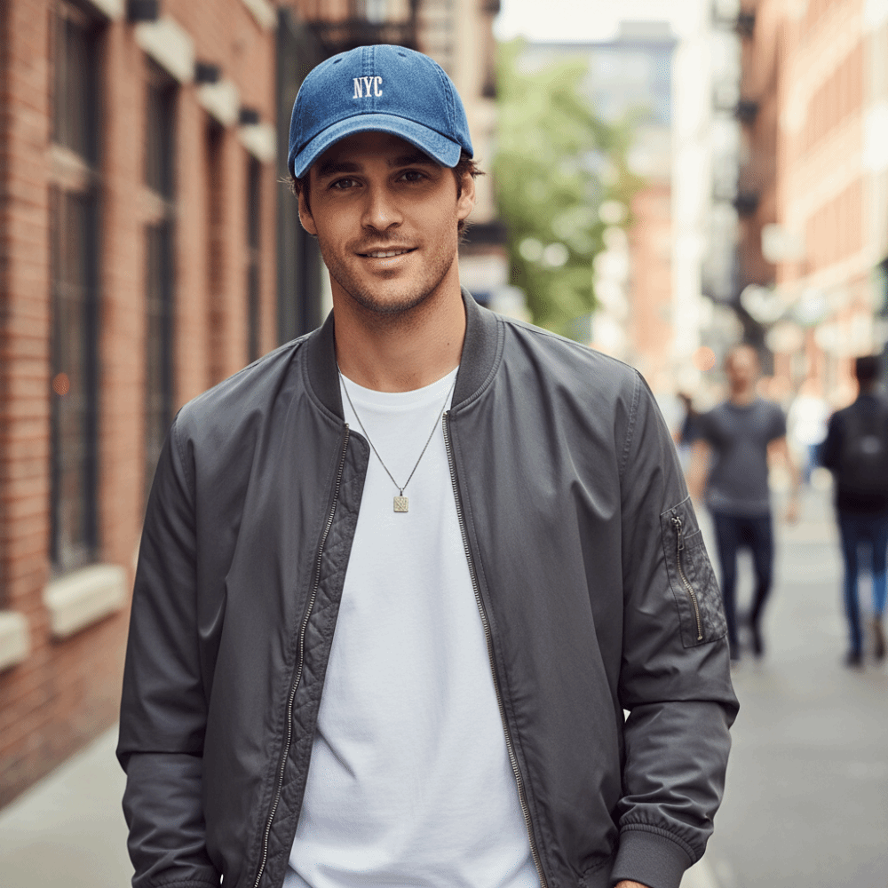 หมวกเบสบอลปักลาย NYC สไตล์วินเ - Embroidery Nyc บทวิจารณ์และราคา
