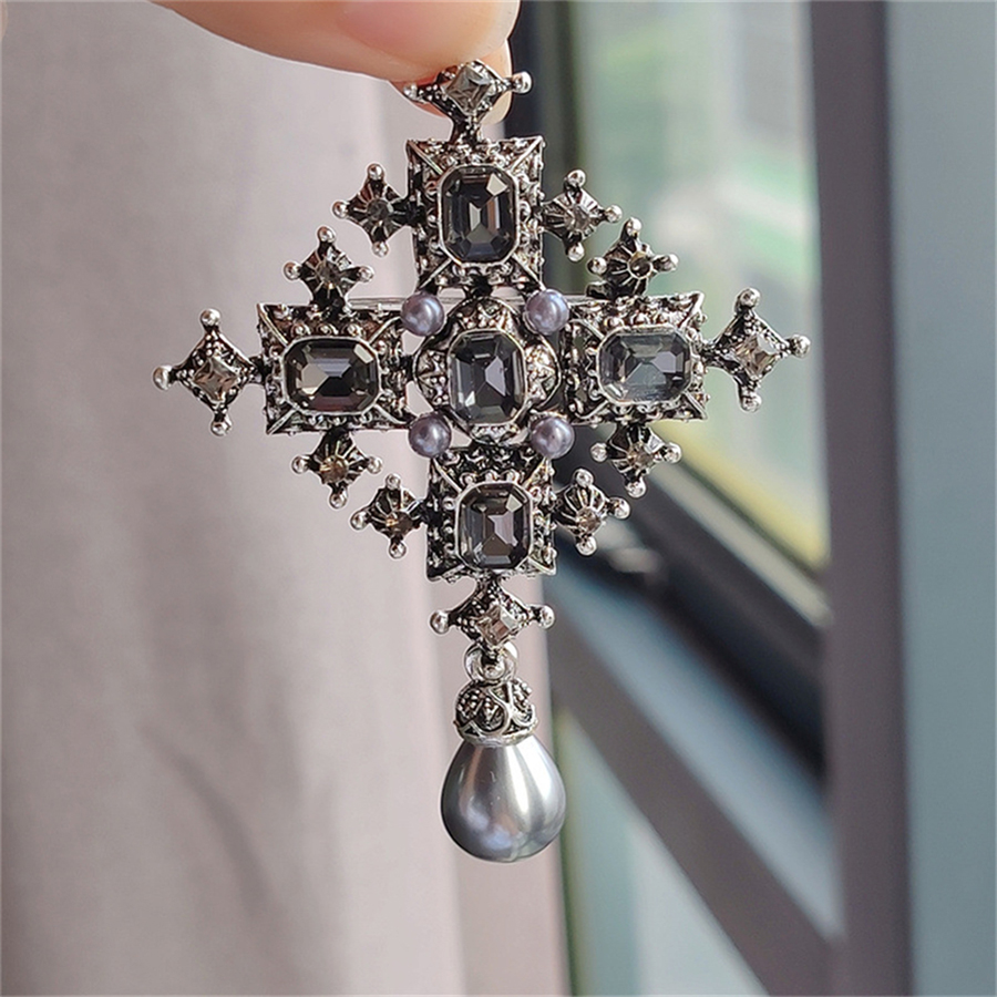 ใหม่ Baroque CROSS rhinestone  - Embroidery Icon บทวิจารณ์และราคา