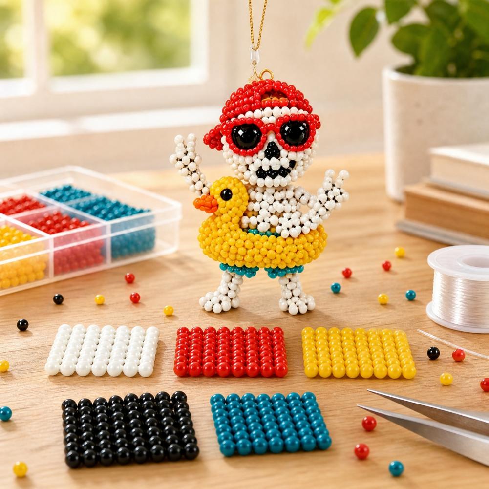 ชุดงานฝีมือปักลูกปัด 3 มิติ รู - Embroidery Beads บทวิจารณ์และราคา