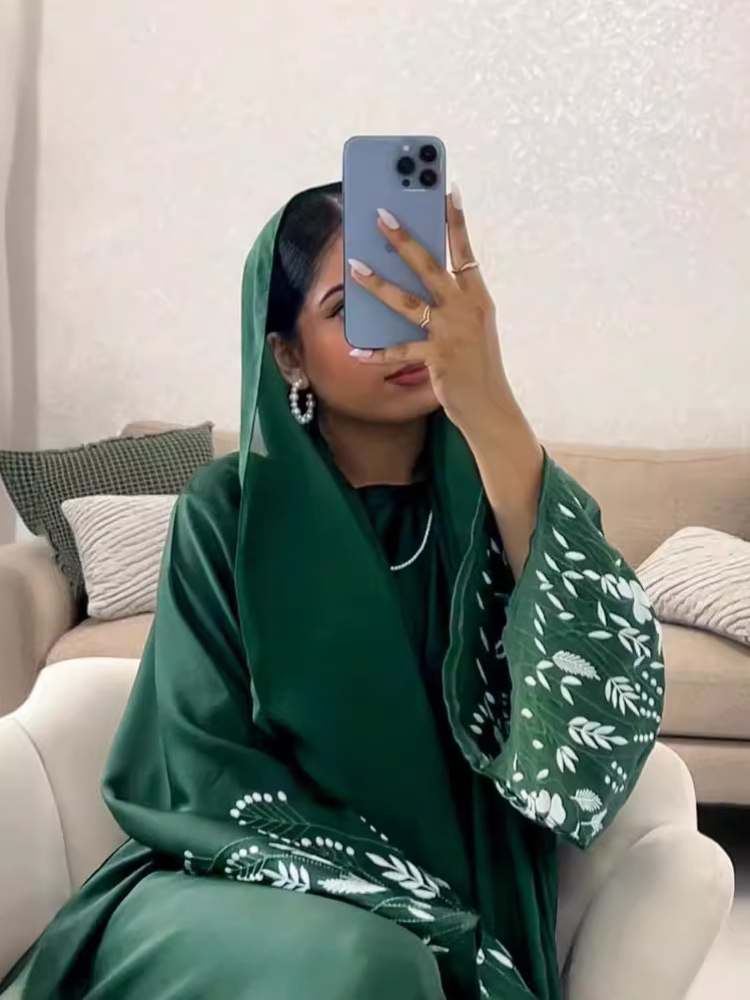 ชุดเดรสอาบายาไก่งวงสำหรับเสื้อ - Embroidery Kaftan บทวิจารณ์และราคา