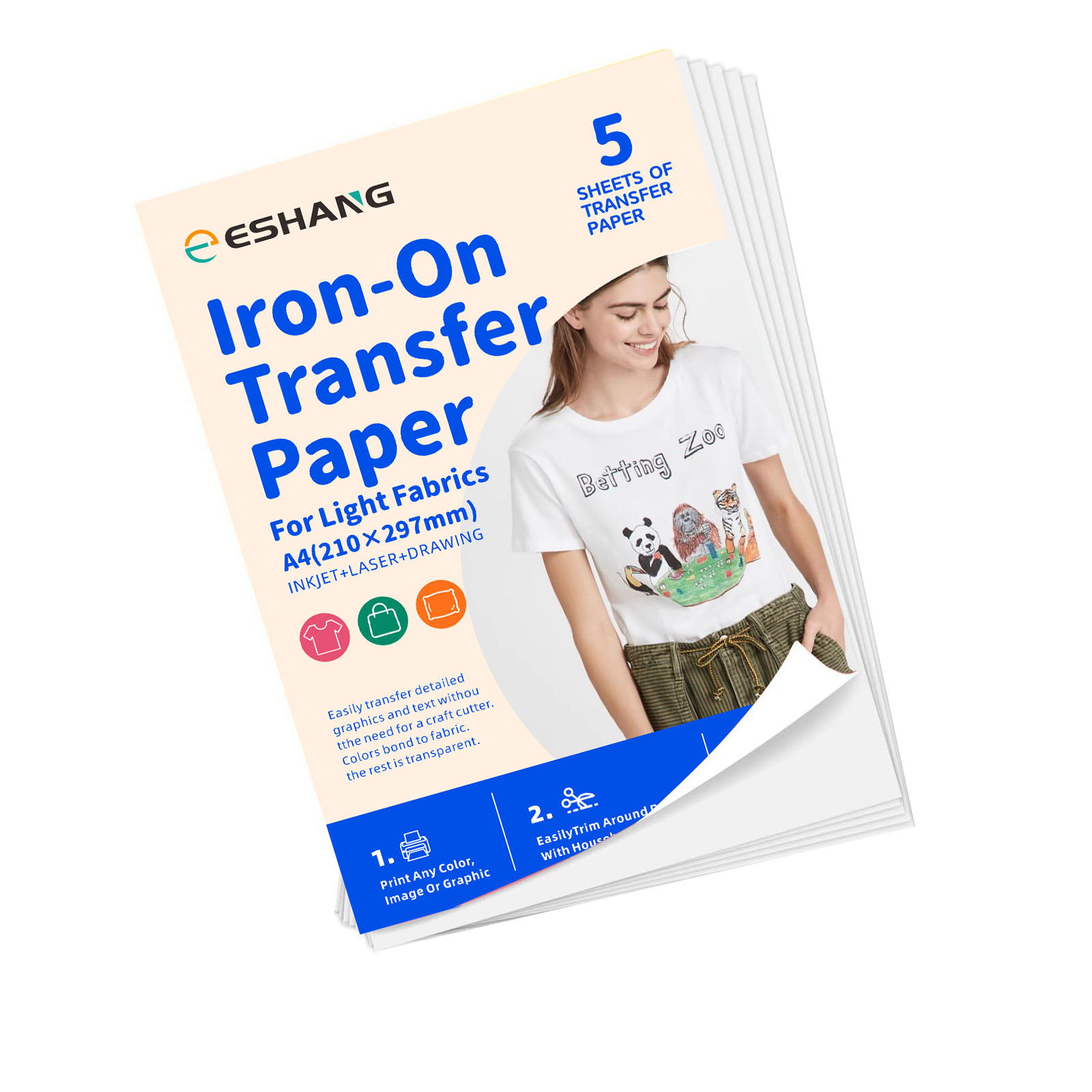 5 แผ่น A4 กระดาษถ่ายเทความร้อน - Transfer Paper Carbon บทวิจารณ์และราคา