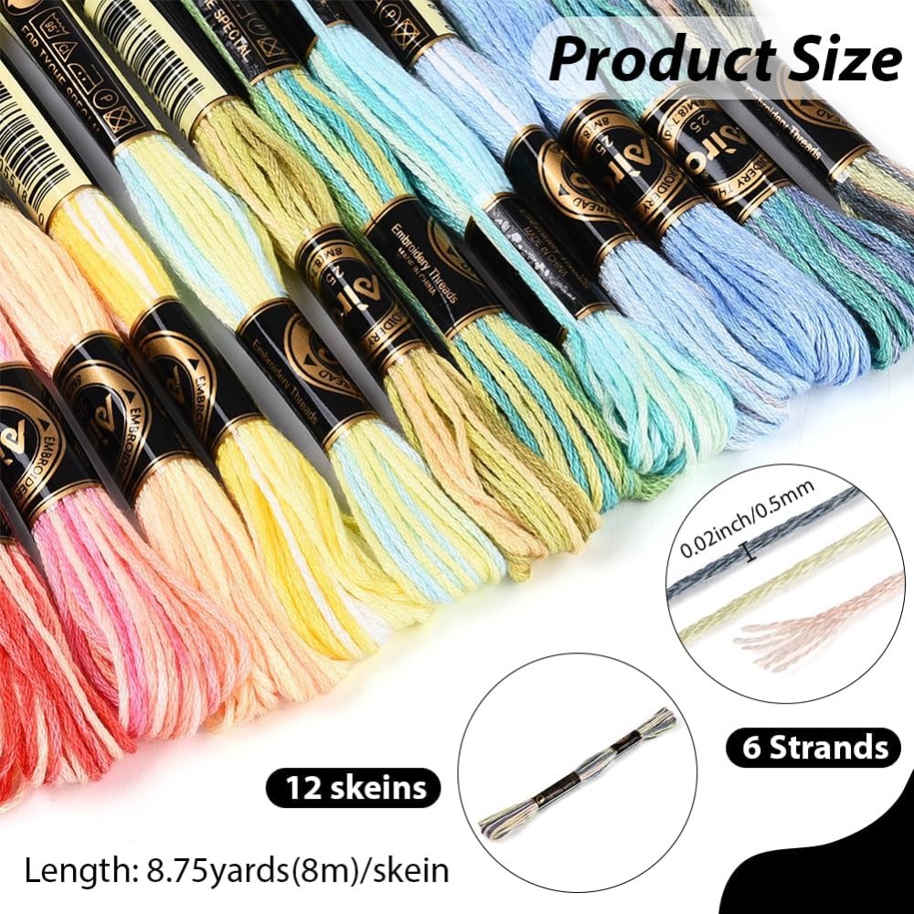 ไหมปักครอสติช 12 แกนม 105 หลา  - Embroidery Floss บทวิจารณ์และราคา