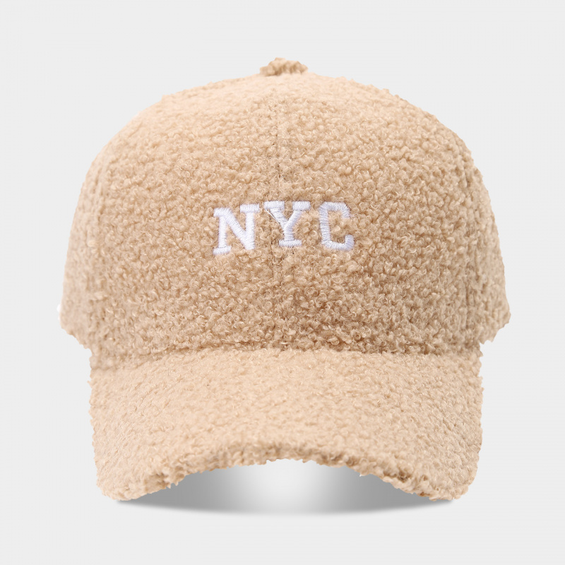 หมวกเบสบอลผ้าขนแกะเท็ดดี้พร้อม - Embroidery Nyc บทวิจารณ์และราคา