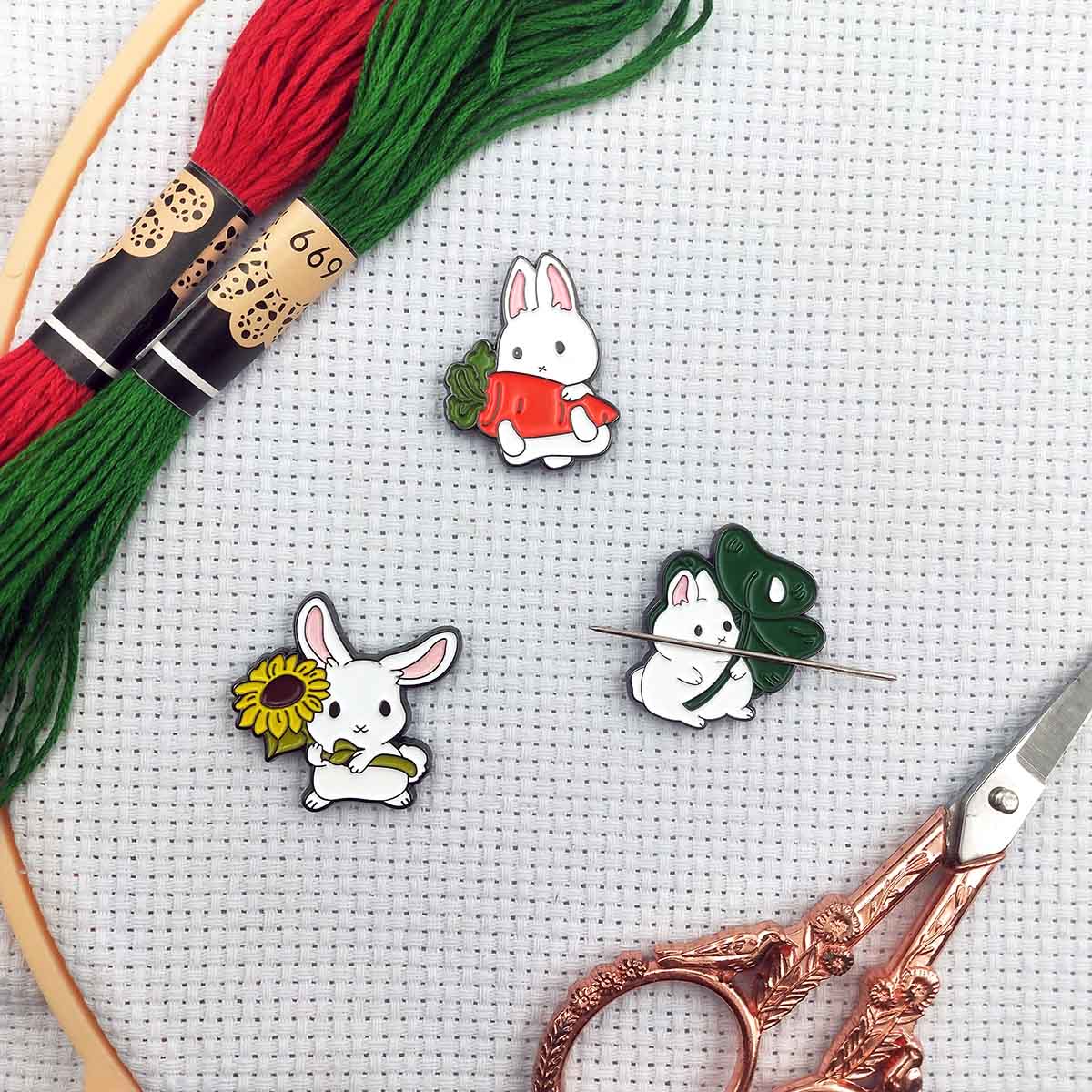 ที่เก็บเข็มเย็บผ้ารูปกระต่าย,  - Needle Minder Magnet บทวิจารณ์และราคา