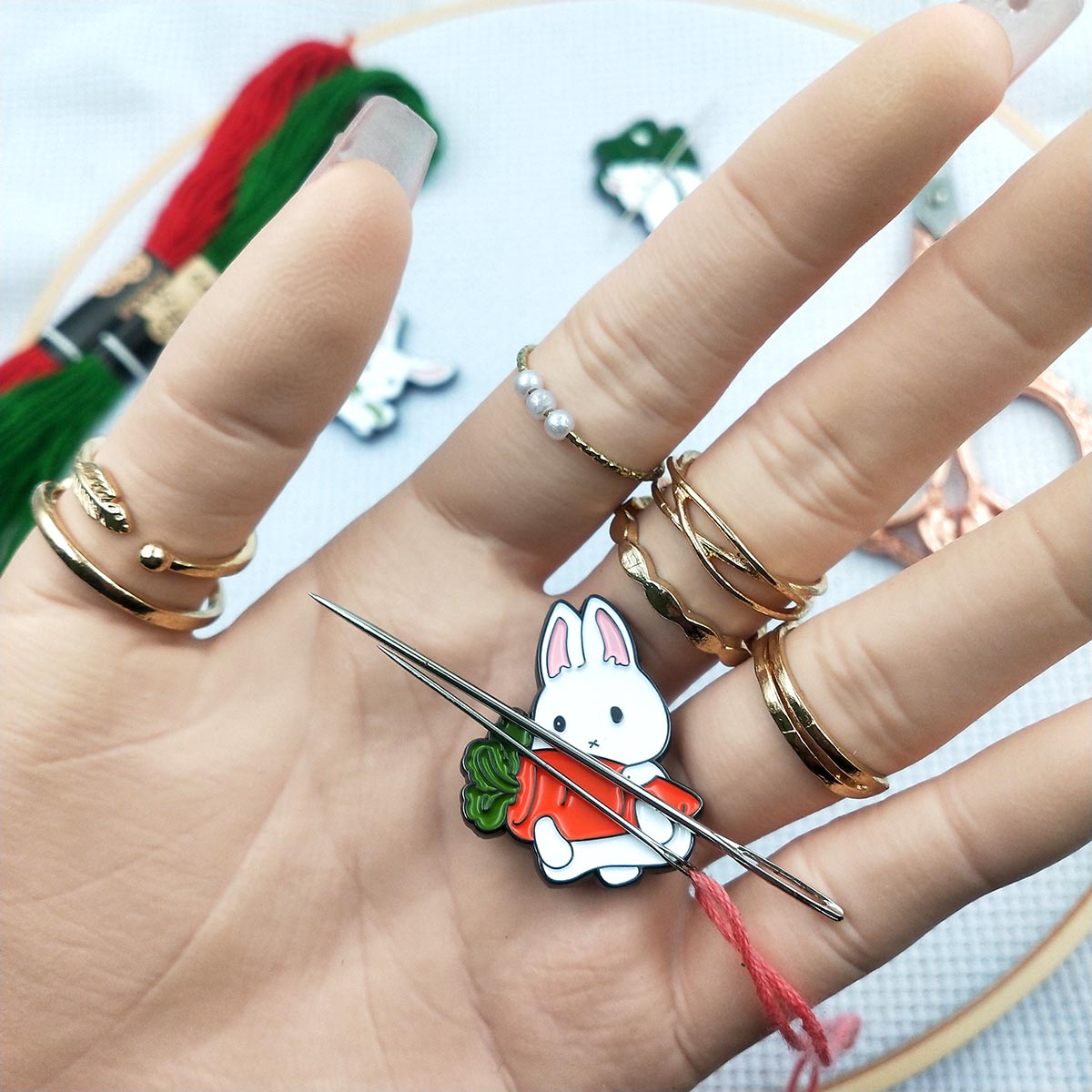 ที่เก็บเข็มเย็บผ้ารูปกระต่าย,  - Needle Minder Magnet บทวิจารณ์และราคา