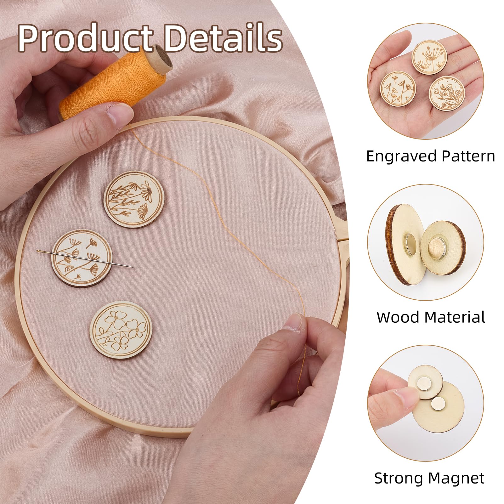 2 ชิ้น/เซ็ตรอบเข็มแม่เหล็ก Min - Needle Minder Magnet บทวิจารณ์และราคา
