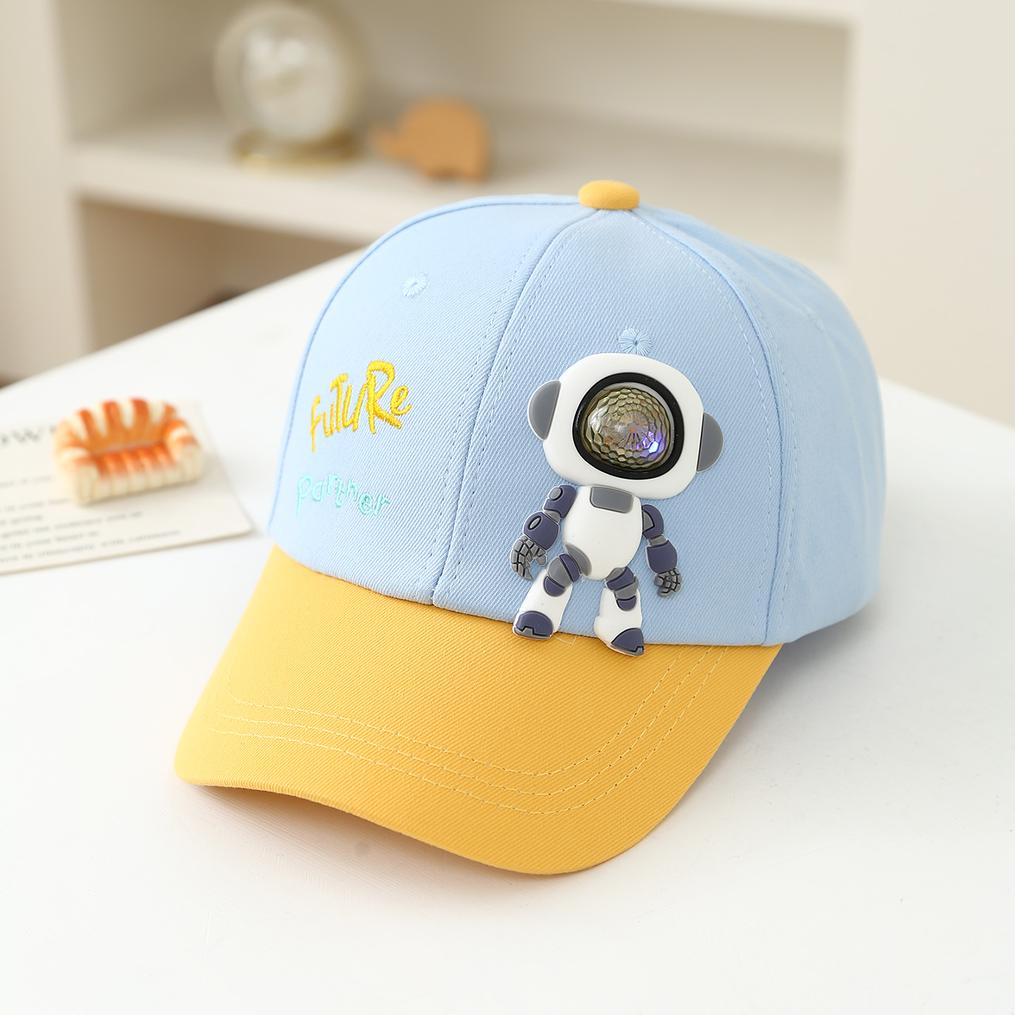 ตุ๊กตารоботยางนิ่มสำหรับเด็ก พ - Embroidery Cap บทวิจารณ์และราคา