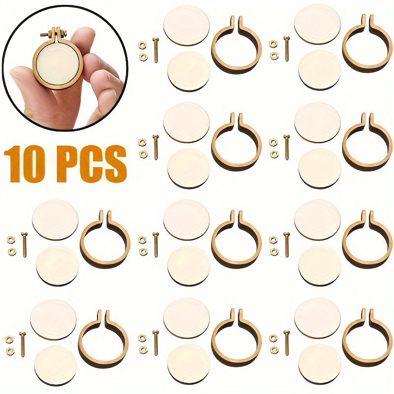 ห่วงปักผ้าไม้ขนาดเล็ก 10 ชิ้น  - Embroidery Hoop บทวิจารณ์และราคา