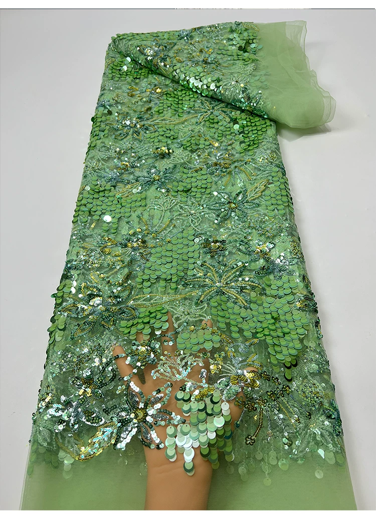 ผ้าตาข่ายปักลูกปัดลายดอกไม้ขนา - Embroidery Beads บทวิจารณ์และราคา