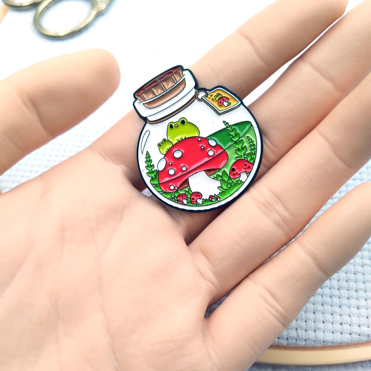 ที่เก็บเข็มปักผ้ารูปกบสีเขียว  - Needle Minder Magnet บทวิจารณ์และราคา