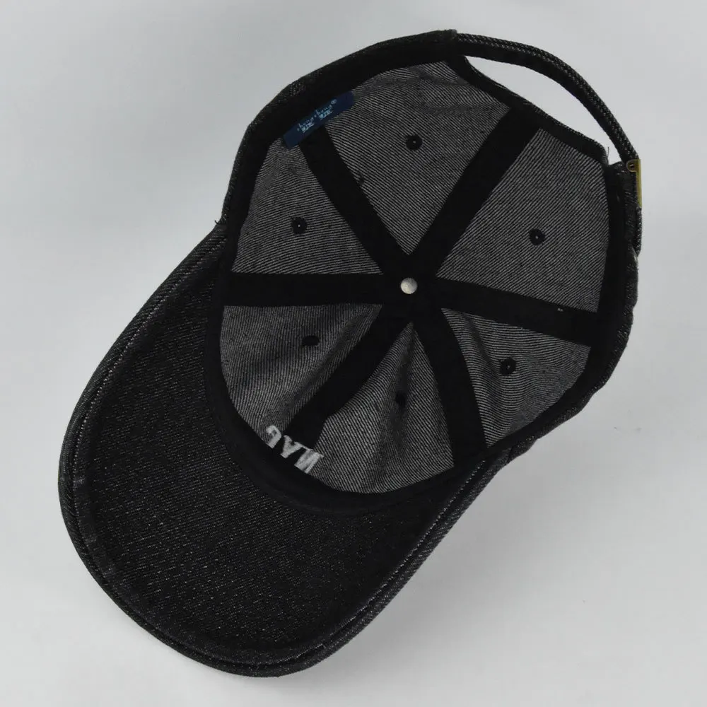 หมวกเบสบอลผ้ายีนส์ปักลายทำจากผ - Embroidery Nyc บทวิจารณ์และราคา