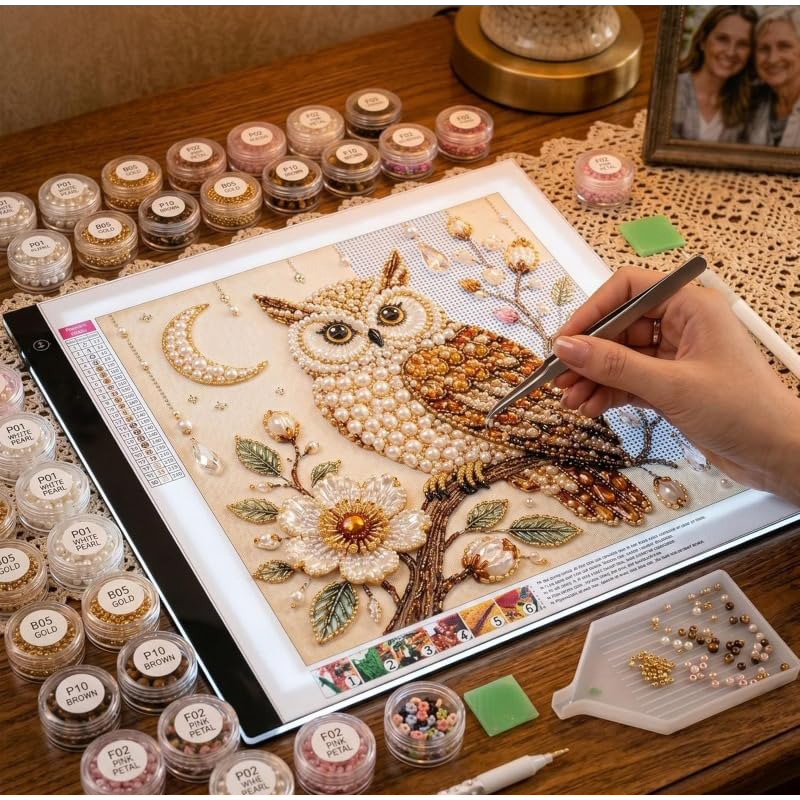 ชุดงานฝีมือ DIY ปักลูกปัดและไข - Embroidery Beads บทวิจารณ์และราคา
