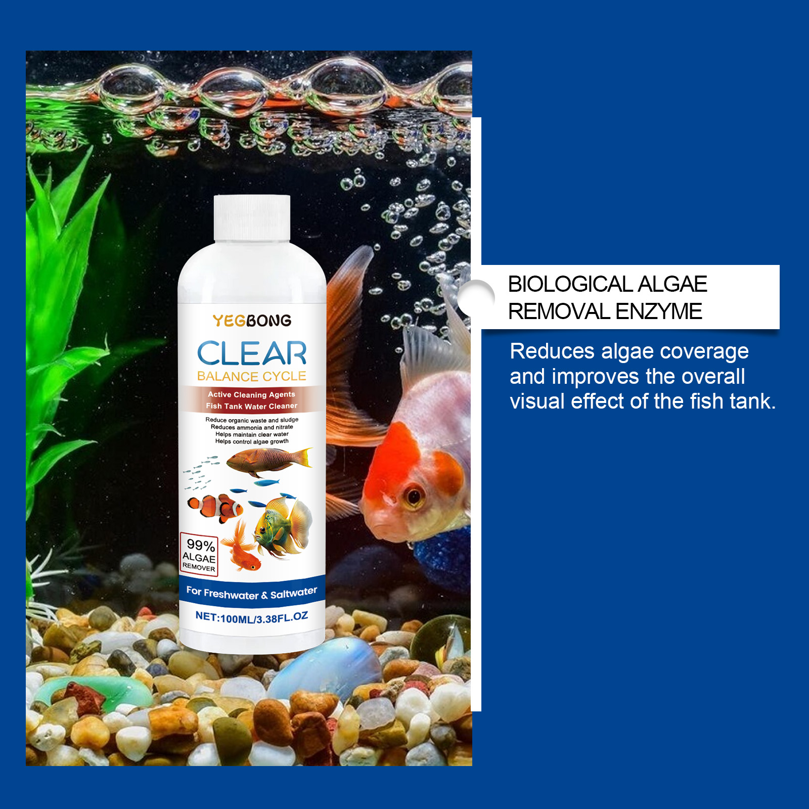 Aquarium Water Clarifier 100ml - Water Soluble Stabilizer บทวิจารณ์และราคา