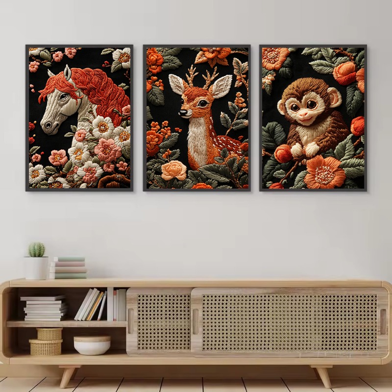 โปสเตอร์ลายปักสไตล์ศิลปะ ภาพสั - Embroidery Artist บทวิจารณ์และราคา