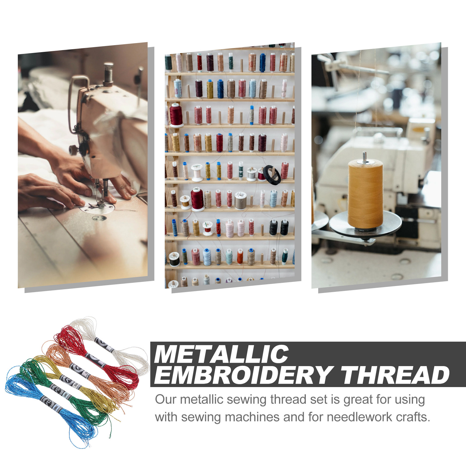 ด้ายปักลายเมทัลลิกแวววาว 6 ชิ้ - Embroidery Floss บทวิจารณ์และราคา