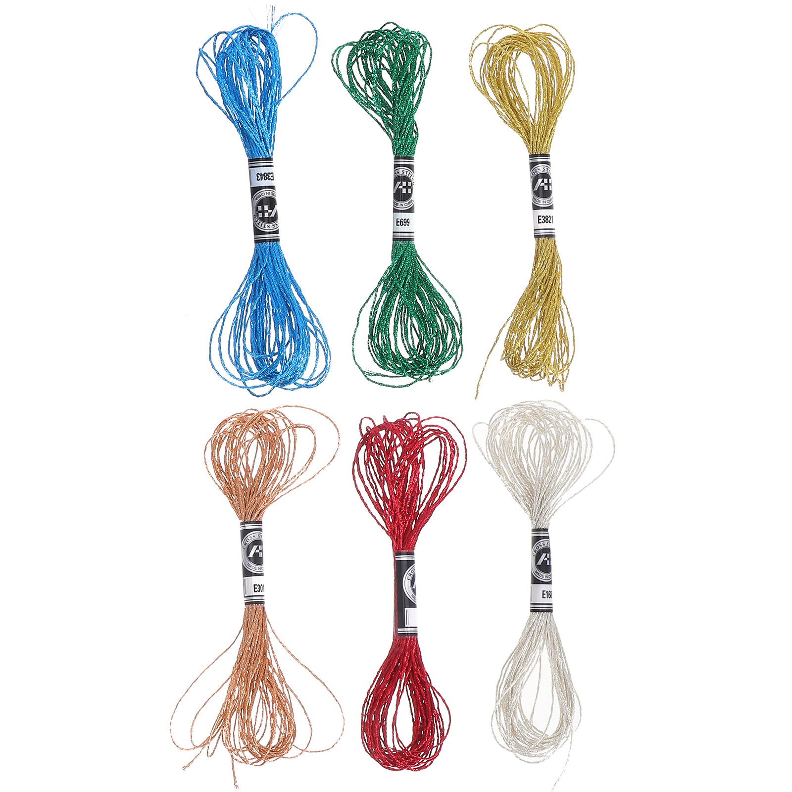 ด้ายปักลายเมทัลลิกแวววาว 6 ชิ้ - Embroidery Floss บทวิจารณ์และราคา