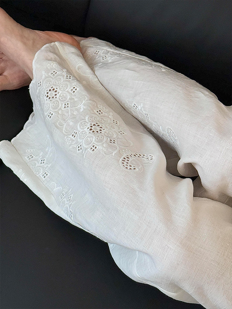 กางเกงขายาวทรงหลวมปักลายสไตล์ญ - Embroidery Artist บทวิจารณ์และราคา