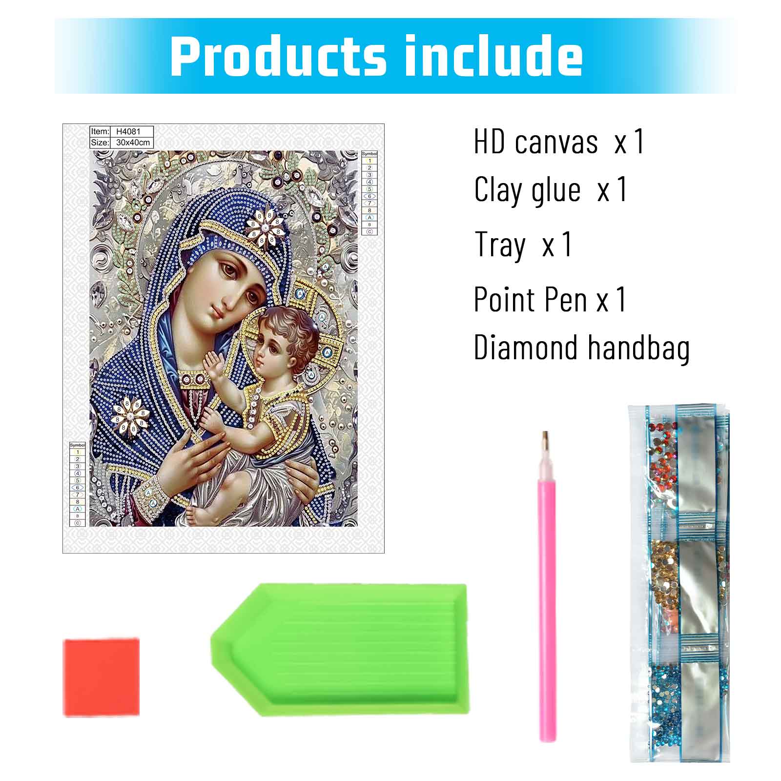 รูปร่างพิเศษเพชรจิตรกรรมชุดสํา - Embroidery Icon บทวิจารณ์และราคา