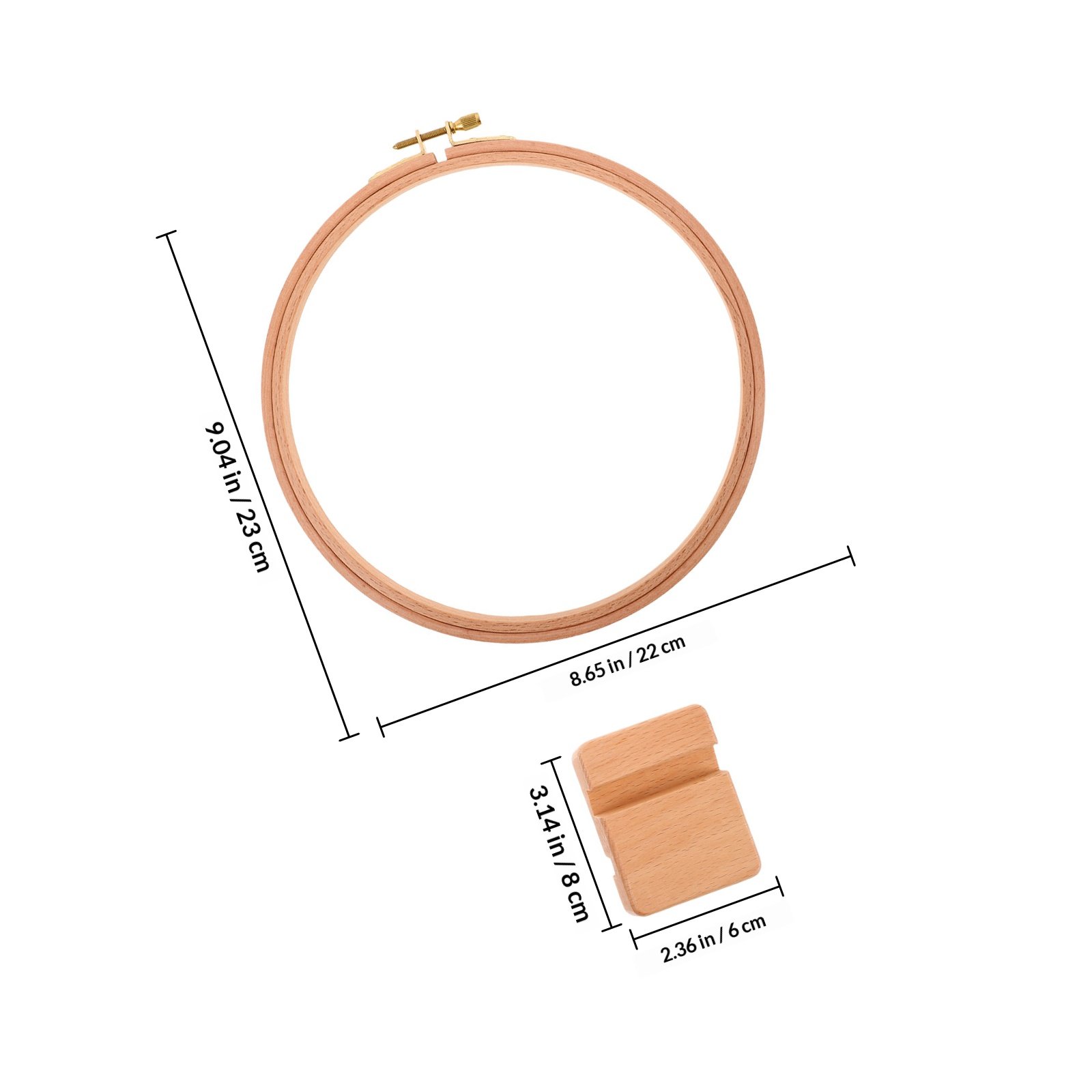 ชุดขาตั้งสะดึงปักผ้าไม้แบบปรับ - Embroidery Hoop บทวิจารณ์และราคา