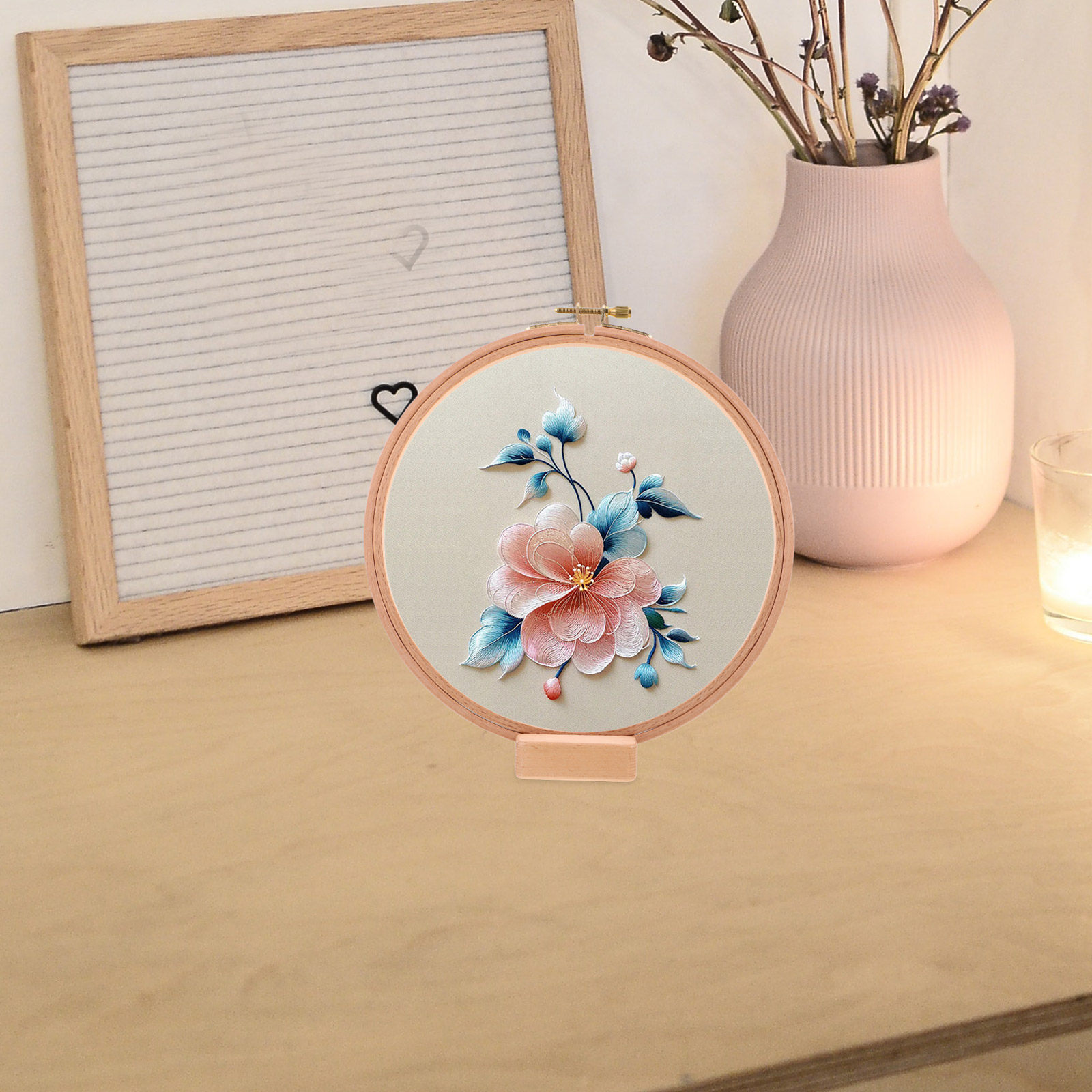 ชุดขาตั้งสะดึงปักผ้าไม้แบบปรับ - Embroidery Hoop บทวิจารณ์และราคา