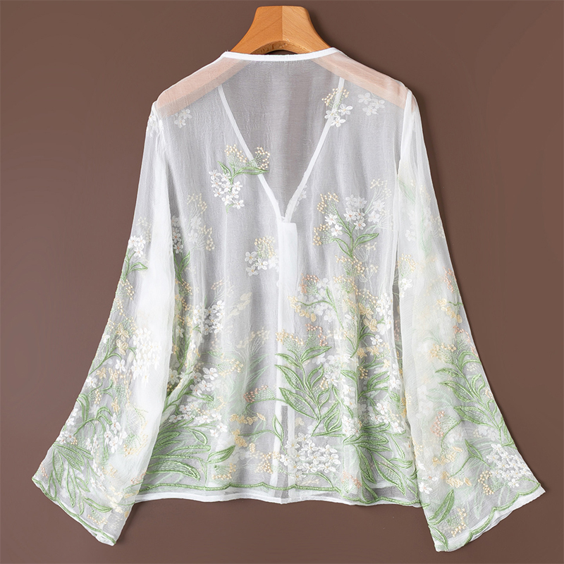 เสื้อคลุมคาร์ดิแกนผู้หญิง 100% - Embroidery Origin บทวิจารณ์และราคา
