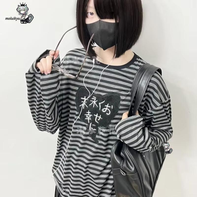 เสื้อยืดแขนยาวคอกลมสไตล์อเมริก - Embroidery Origin บทวิจารณ์และราคา