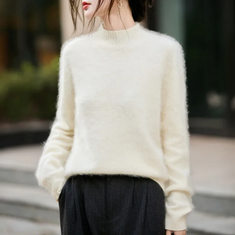 เสื้อสเวตเตอร์คอสูงขนฟูสำหรับผ - Embroidery Origin บทวิจารณ์และราคา