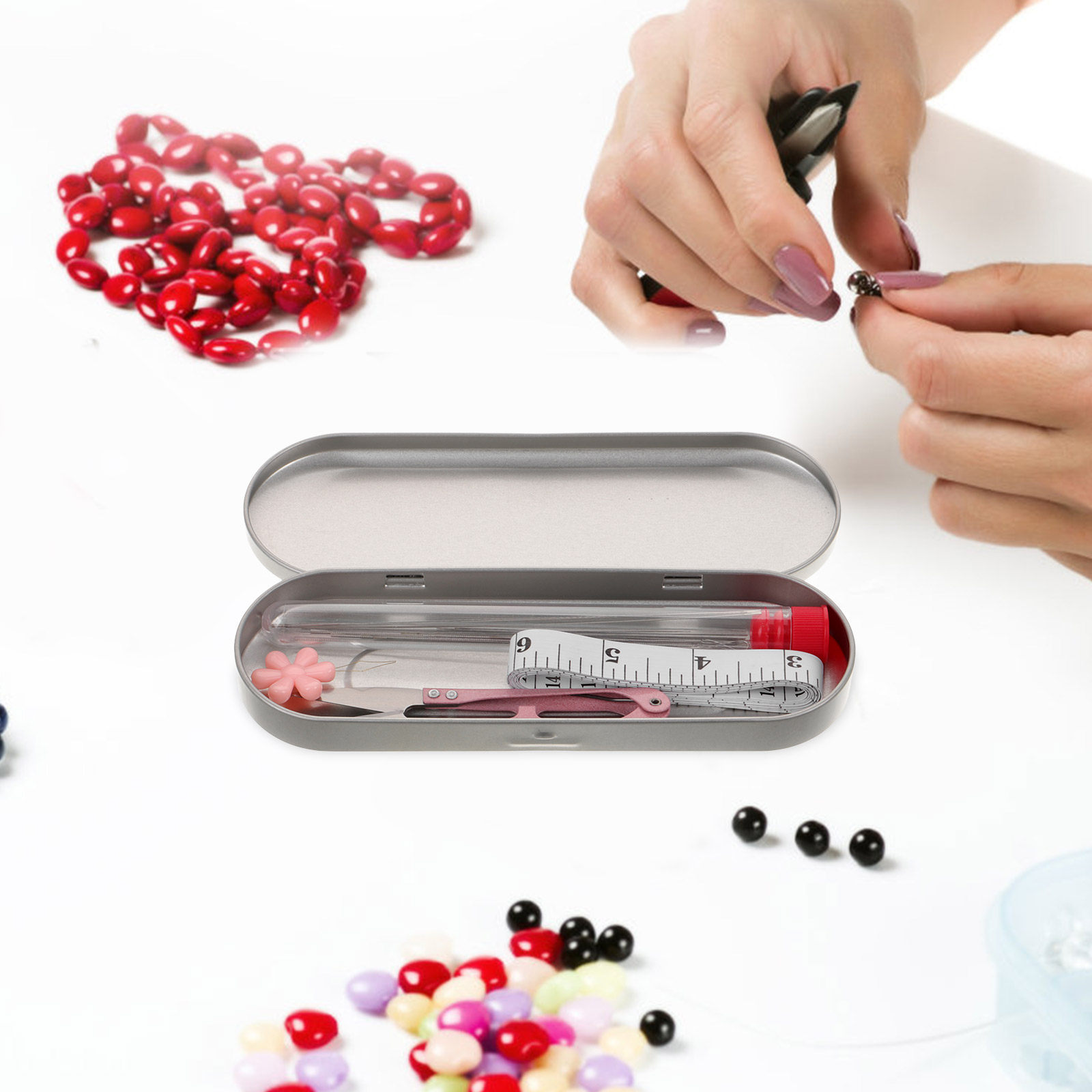 ชุดเข็มร้อยลูกปัด 1 ชุด พร้อมส - Embroidery Beads บทวิจารณ์และราคา