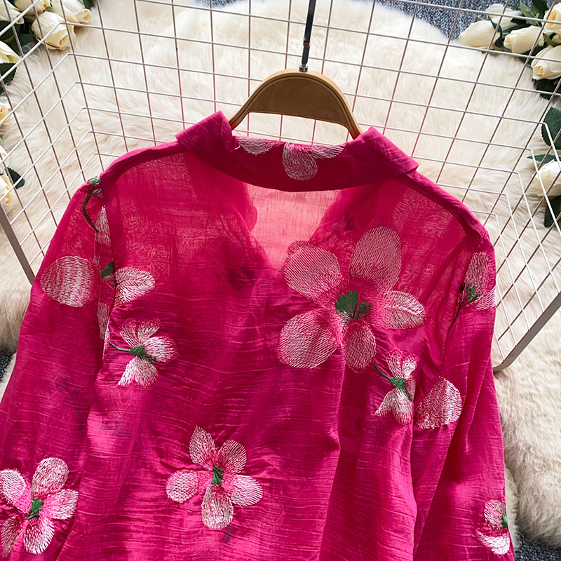 สไตล์เกาหลีลายดอกไม้ปักคาร์ดิแ - Embroidery Cardigan บทวิจารณ์และราคา