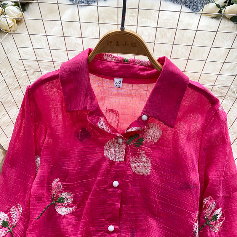 สไตล์เกาหลีลายดอกไม้ปักคาร์ดิแ - Embroidery Cardigan บทวิจารณ์และราคา