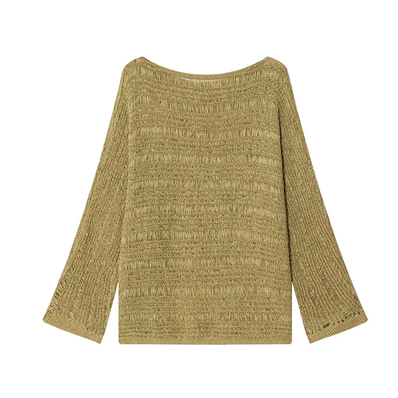 เสื้อสเวตเตอร์ถักคอเรือสไตล์วิ - Embroidery Origin บทวิจารณ์และราคา