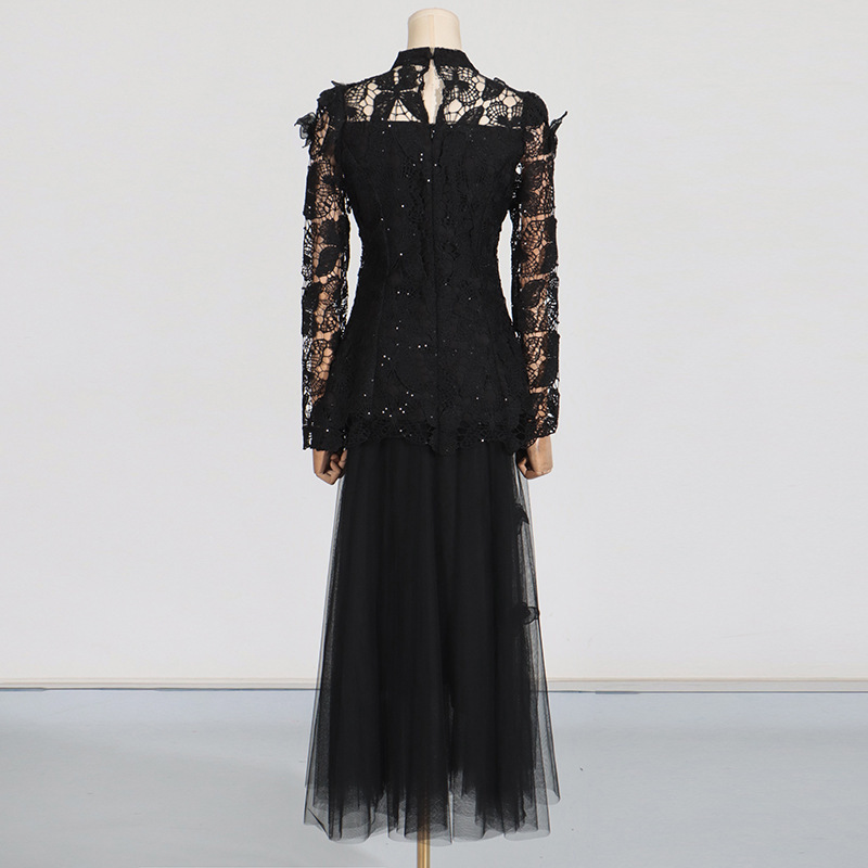 QMQAแฟชั่นผู้หญิงElegant 2 ชิ้ - Embroidery Underlay บทวิจารณ์และราคา