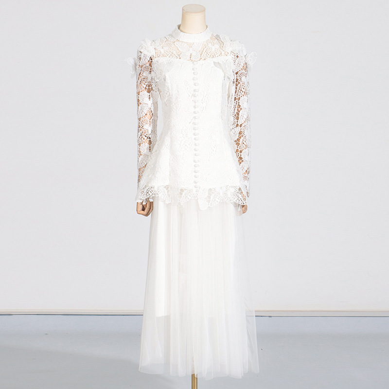 QMQAแฟชั่นผู้หญิงElegant 2 ชิ้ - Embroidery Underlay บทวิจารณ์และราคา
