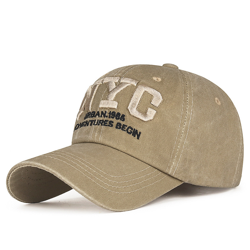 หมวกเบสบอลผ้าฝ้ายวินเทจปักตัวอ - Embroidery Nyc บทวิจารณ์และราคา
