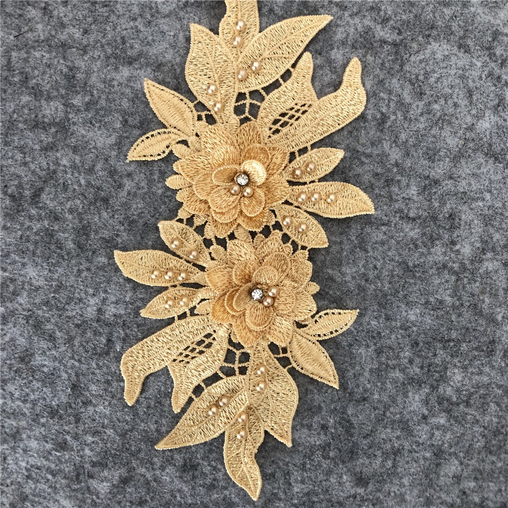 สติกเกอร์ผ้าลายดอกไม้ไข่มุกแบบ - Embroidery Cloth บทวิจารณ์และราคา