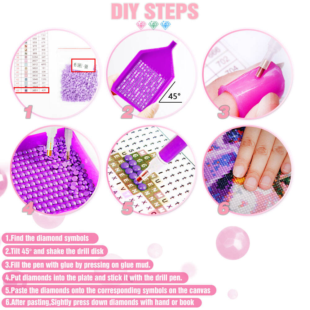 ภาพวาดเพชร Huacan 5D DIY ลายดอ - Embroidery Icon บทวิจารณ์และราคา