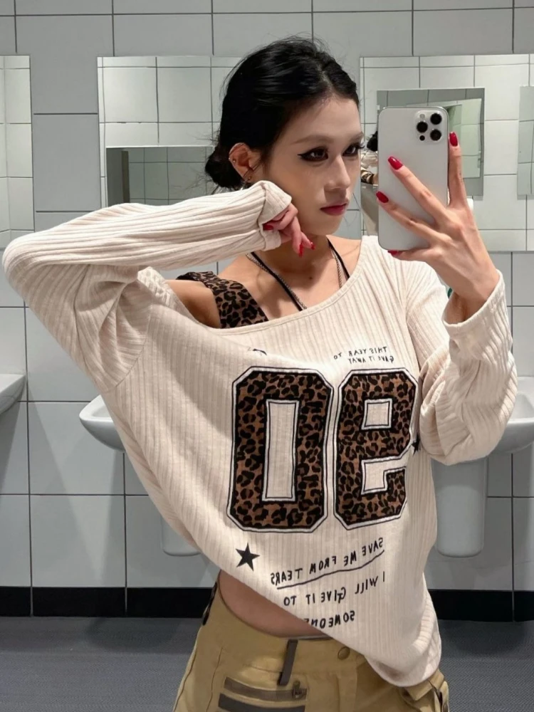 เสื้อยืดลายเสือดาวสไตล์ Y2K แบ - Embroidery Origin บทวิจารณ์และราคา