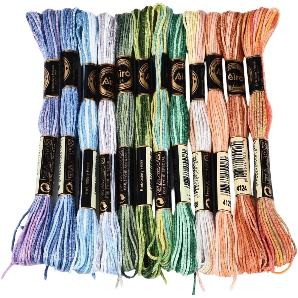 ไหมปักครอสติช 12 ม้วน 105 หลา  - Embroidery Floss บทวิจารณ์และราคา