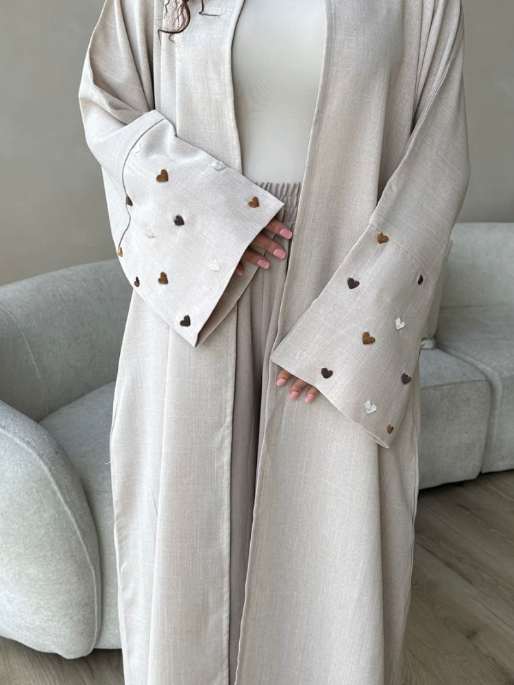 เสื้อสเวตเตอร์ถักลายหัวใจรักอา - Embroidery Kaftan บทวิจารณ์และราคา