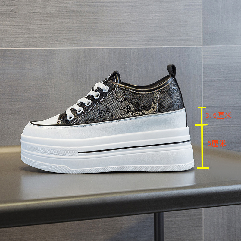 รองเท้าผ้าใบผู้หญิงสีดำ ผ้าตาข - Embroidery Underlay บทวิจารณ์และราคา
