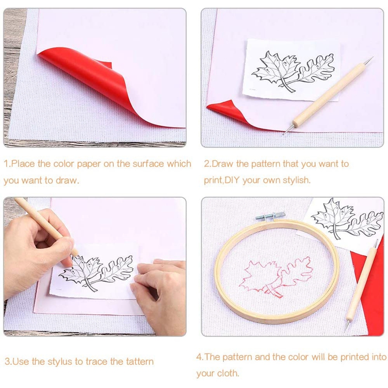 10 ชิ้นเย็บปักถักร้อยโอนกระดาษ - Transfer Paper Carbon บทวิจารณ์และราคา