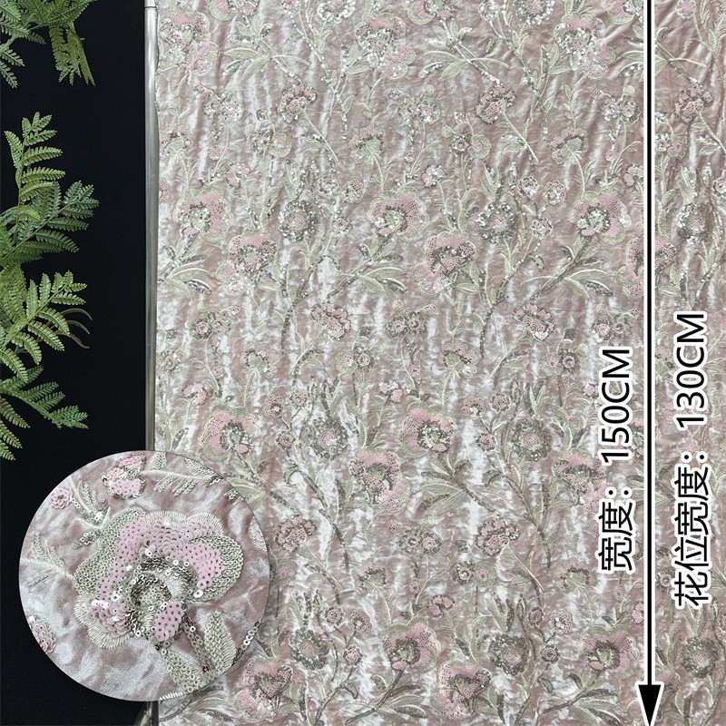 ผ้ากำมะหยี่ปักลายดอกไม้ประดับเ - Embroidery Needle บทวิจารณ์และราคา