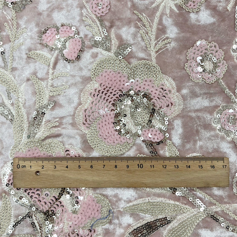 ผ้ากำมะหยี่ปักลายดอกไม้ประดับเ - Embroidery Needle บทวิจารณ์และราคา